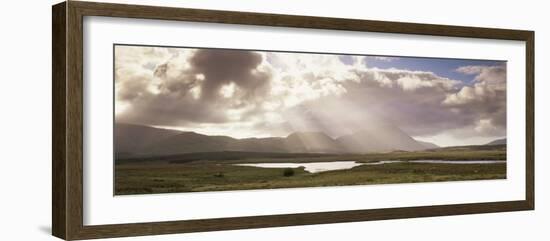 Maumturk Mountains, Joyce Country, Connemara, County Galway, Connacht, Republic of Ireland-Patrick Dieudonne-Framed Photographic Print