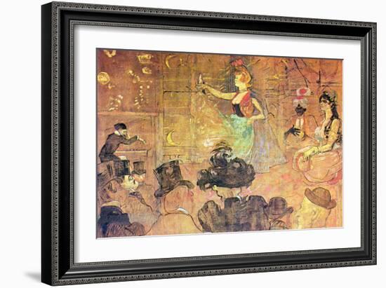 Mauri Dance-Henri de Toulouse-Lautrec-Framed Art Print