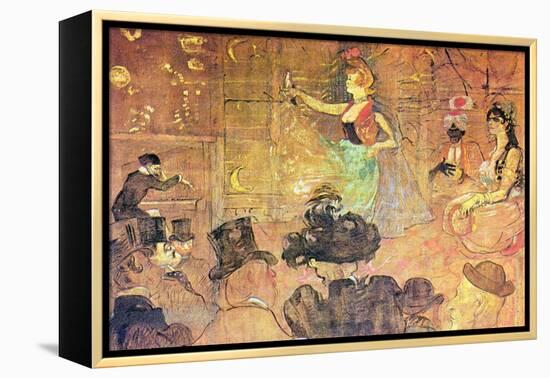 Mauri Dance-Henri de Toulouse-Lautrec-Framed Stretched Canvas