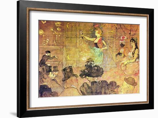 Mauri Dance-Henri de Toulouse-Lautrec-Framed Art Print