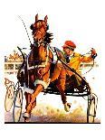 "Harness Race," Saturday Evening Post Cover, August 17, 1935-Maurice Bower-Giclee Print