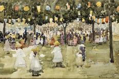 'Idyll', Nudes in a Landscape, 1913-15 (Oil on Canvas)-Maurice Brazil Prendergast-Giclee Print