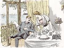 Wedding Anouncement in 1892 at the British Seaside-Maurice Charles Mathieu Bonvoisin-Framed Premium Giclee Print