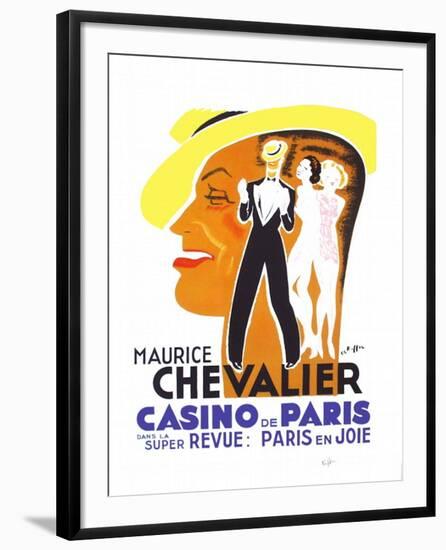 Maurice Chevalier au Casino de Paris II-Charles Kiffer-Framed Limited Edition