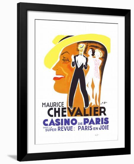 Maurice Chevalier au Casino de Paris II-Charles Kiffer-Framed Limited Edition