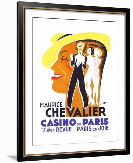 Maurice Chevalier au Casino de Paris II-Charles Kiffer-Framed Limited Edition