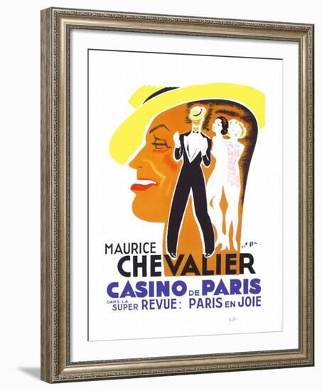 Maurice Chevalier au Casino de Paris II-Charles Kiffer-Framed Limited Edition