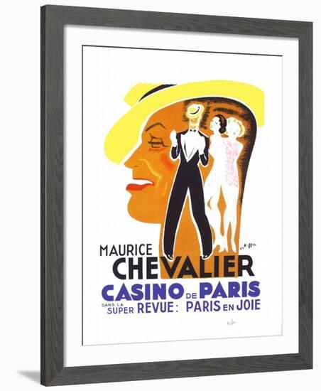 Maurice Chevalier au Casino de Paris II-Charles Kiffer-Framed Limited Edition