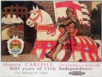 British Rail Poster Advertising 'Historic Carlisle, Gateway to Scotland', 1924-Maurice Greiffenhagen-Framed Giclee Print