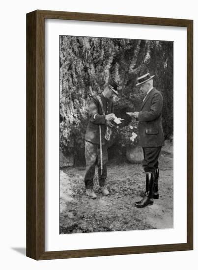 Maurice Maeterlinck, Belgian Playwright, Poet and Essayist, 1915-null-Framed Giclee Print