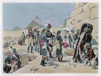 Egyptian Campaign Napoleon with the Savants Contemplates the Antiquities of Egypt-Maurice Orange-Art Print