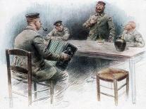 Sentimental Ballad in the Canteen, German Prisoners of War in Dinan, France, 1915-Maurice Orange-Giclee Print