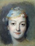 Portrait of the Marquise De Pompadour (1721-176)-Maurice Quentin de La Tour-Framed Giclee Print