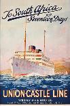 Blue Star Line, Mediterranean Cruises-Maurice Randall-Framed Giclee Print