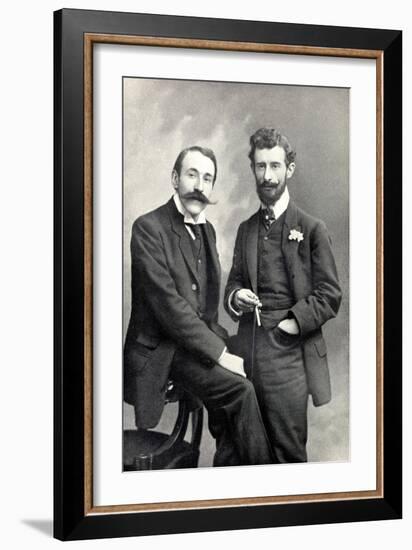 Maurice Ravel and Ricardo Vines, 1905-Pierre Petit-Framed Giclee Print