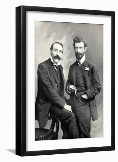 Maurice Ravel and Ricardo Vines, 1905-Pierre Petit-Framed Giclee Print