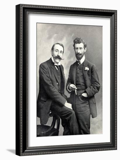 Maurice Ravel and Ricardo Vines, 1905-Pierre Petit-Framed Giclee Print