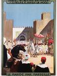 Le Maroc Par Marseille Poster-Maurice Romberg-Mounted Giclee Print