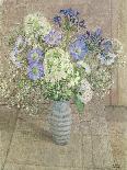 Still Life with White Phlox, Blue Agapanthus and Scabious-Maurice Sheppard-Giclee Print