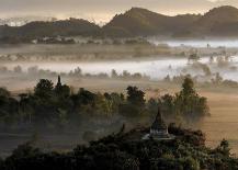 Burma's Oldest Town-Maurice Subervie-Framed Art Print