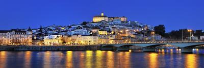25th of April Bridge over the Tagus river (Tejo river) and Lisbon at twilight. Portugal-Mauricio Abreu-Photographic Print