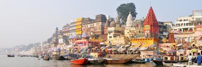 The Ghats Along the Ganges River Banks, Varanasi, India-Mauricio Abreu-Photographic Print