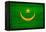 Mauritania Flag Design with Wood Patterning - Flags of the World Series-Philippe Hugonnard-Framed Stretched Canvas