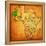 Mauritania on Actual Map of Africa-michal812-Framed Stretched Canvas