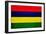 Mauritius Flag Design with Wood Patterning - Flags of the World Series-Philippe Hugonnard-Framed Premium Giclee Print