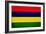Mauritius Flag Design with Wood Patterning - Flags of the World Series-Philippe Hugonnard-Framed Premium Giclee Print