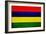 Mauritius Flag Design with Wood Patterning - Flags of the World Series-Philippe Hugonnard-Framed Premium Giclee Print