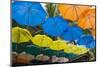 Mauritius, Port Louis, Caudan Waterfront Area with Umbrella Covering-Cindy Miller Hopkins-Mounted Photographic Print