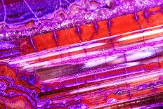 Red Purple Dragon Vein Agate Pattern-maury75-Photographic Print