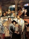 Jews Praying in the Synagogue on Yom Kippur, 1878-Maurycy Gottlieb-Framed Giclee Print