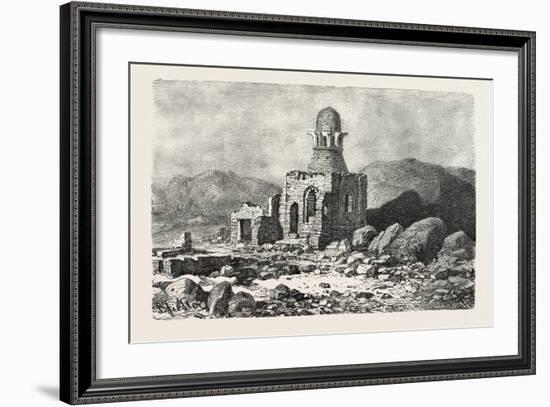 Mausoleum in the Desert Near Assouan. Egypt, 1879-null-Framed Giclee Print