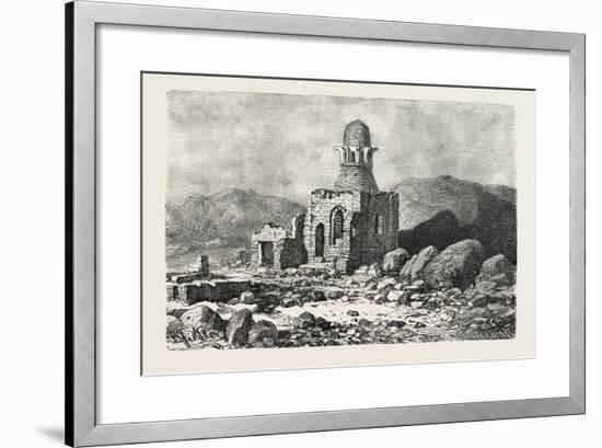 Mausoleum in the Desert Near Assouan. Egypt, 1879-null-Framed Giclee Print