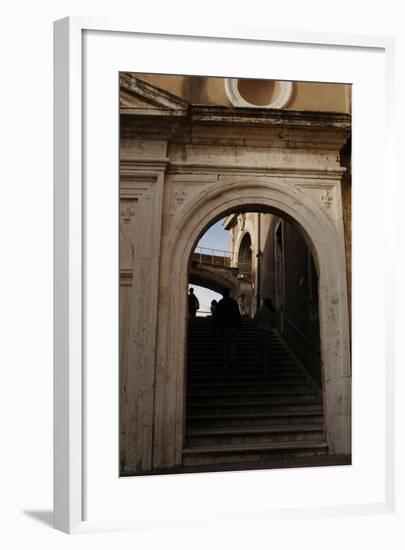 Mausoleum of Emperor Hadrian or Castle Sant'Angelo, Rome-null-Framed Giclee Print