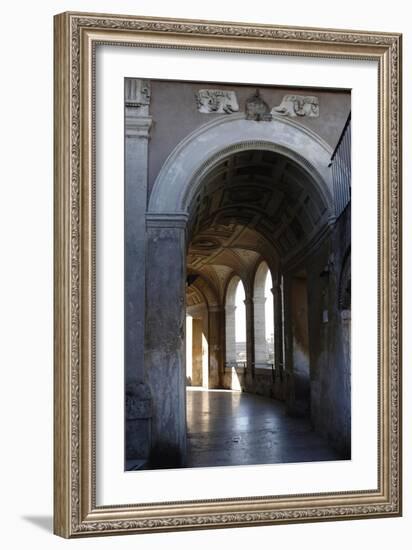 Mausoleum of Emperor Hadrian or Castle Sant'Angelo, Rome-null-Framed Giclee Print