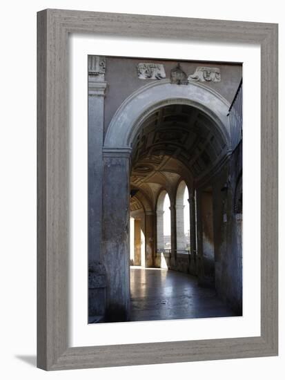 Mausoleum of Emperor Hadrian or Castle Sant'Angelo, Rome-null-Framed Giclee Print