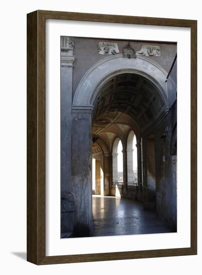 Mausoleum of Emperor Hadrian or Castle Sant'Angelo, Rome-null-Framed Giclee Print