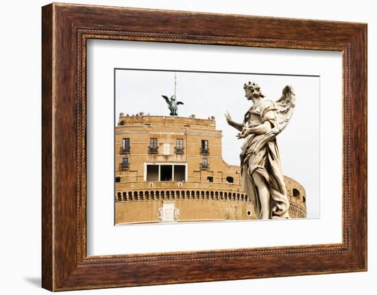 Mausoleum of Hadrian also known as Castel Sant'Angelo, Rome, Latium, Italy, Europe-Nico Tondini-Framed Photographic Print