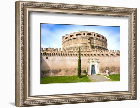 Mausoleum of Hadrian (Castel Sant'Angelo), UNESCO World Heritage Site, Rome, Lazio, Italy, Europe-Nico Tondini-Framed Photographic Print