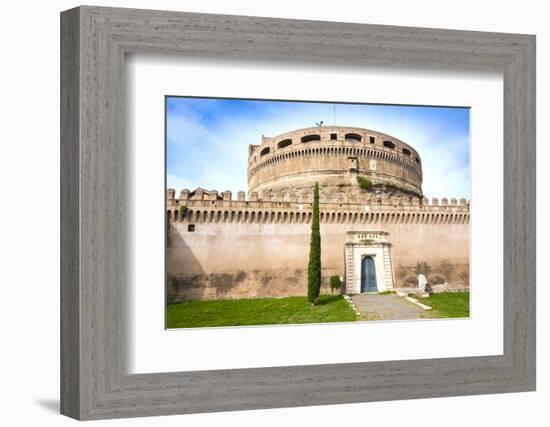 Mausoleum of Hadrian (Castel Sant'Angelo), UNESCO World Heritage Site, Rome, Lazio, Italy, Europe-Nico Tondini-Framed Photographic Print