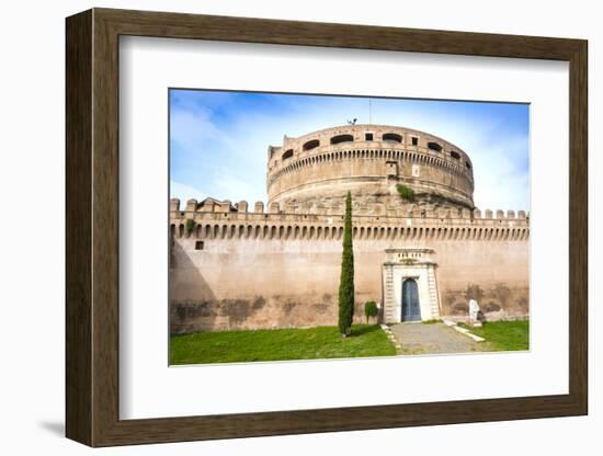 Mausoleum of Hadrian (Castel Sant'Angelo), UNESCO World Heritage Site, Rome, Lazio, Italy, Europe-Nico Tondini-Framed Photographic Print