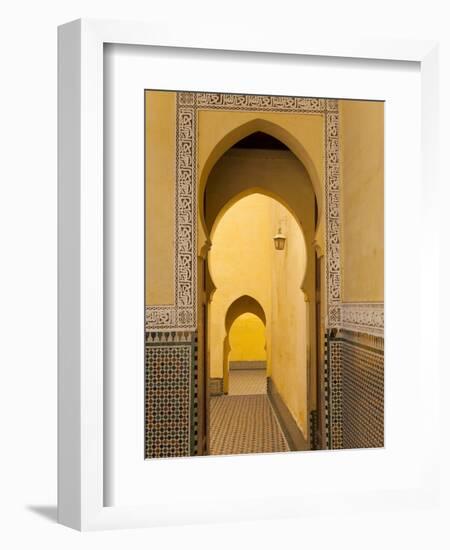 Mausoleum of Moulay Ismail, Meknes, Morocco, North Africa, Africa-Marco Cristofori-Framed Photographic Print