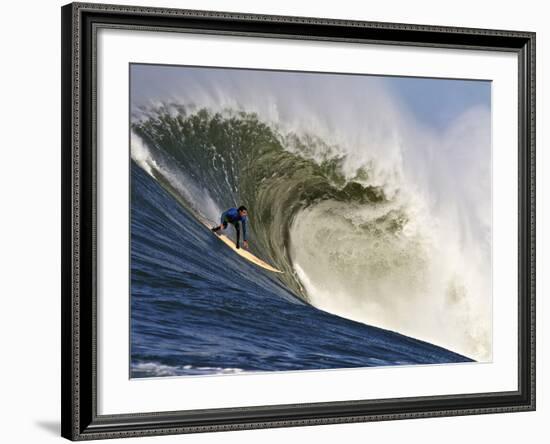 Mavericks Surf Competition 2010, Half Moon Bay, California, Usa-Rebecca Jackrel-Framed Photographic Print