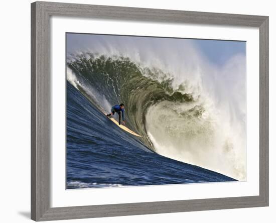 Mavericks Surf Competition 2010, Half Moon Bay, California, Usa-Rebecca Jackrel-Framed Photographic Print