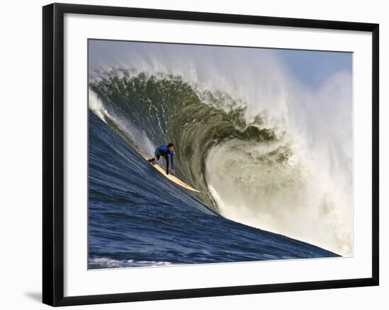 Mavericks Surf Competition 2010, Half Moon Bay, California, Usa-Rebecca Jackrel-Framed Photographic Print