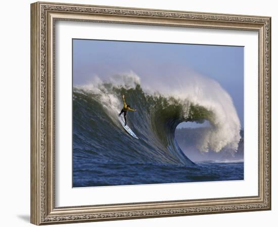 Mavericks Surf Competition 2010, Half Moon Bay, California, Usa-Rebecca Jackrel-Framed Photographic Print