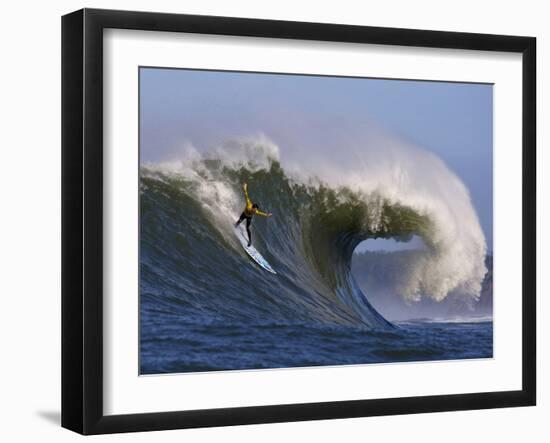 Mavericks Surf Competition 2010, Half Moon Bay, California, Usa-Rebecca Jackrel-Framed Photographic Print